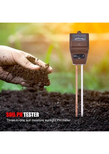 B2 3 In 1 Toprak Nemi Güneş Işığı Ph Ölçer Test Cihazı Bitkiler Nem Ölçümü Bahçe Tesisi Çiçek Topraksız Bahçe Aracı (Yurt Dışından)