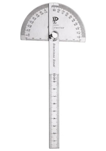 Gümüş Çelik Ağaç Işleme Abs Gönye Testere Iletki Cetvel Dijital Iletki 360 Derece Açı Bulucu Seviye Ölçer Inklinometre Ölçme Aracı (Yurt Dışından)