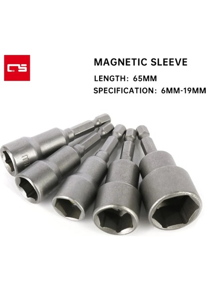8mm Lokma Anahtar 6-19MM 1/4 ''şap Altıgen Kollu Nozullar Vida Somun Anahtarı Aracı Seti Adaptörü Matkap Ucu Tamir El Aleti Tornavida (Yurt Dışından)