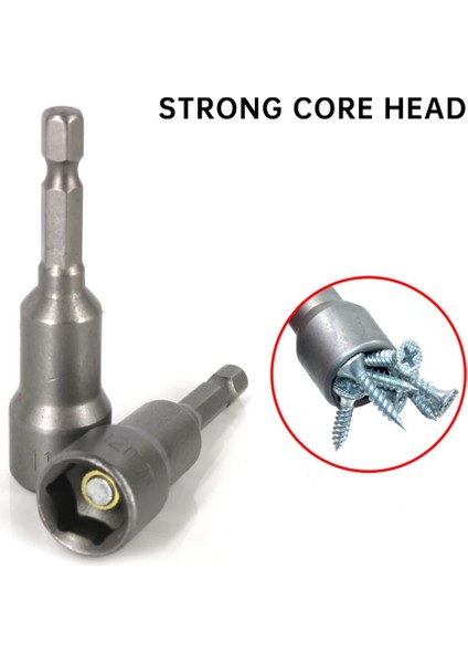 8mm Lokma Anahtar 6-19MM 1/4 ''şap Altıgen Kollu Nozullar Vida Somun Anahtarı Aracı Seti Adaptörü Matkap Ucu Tamir El Aleti Tornavida (Yurt Dışından)