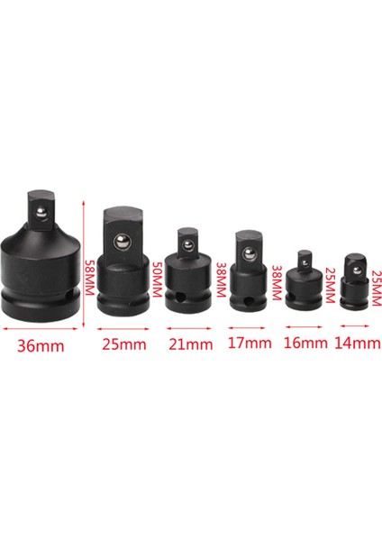 3 8 Ila 1 4 1/4 3/8 1/2 3/4 Hava Darbeli Anahtar Dönüştürücü Soket Bağlantıları Cırcır Sürücü Adaptör Soketi Adaptörü Krom Molibden Çelik (Yurt Dışından)