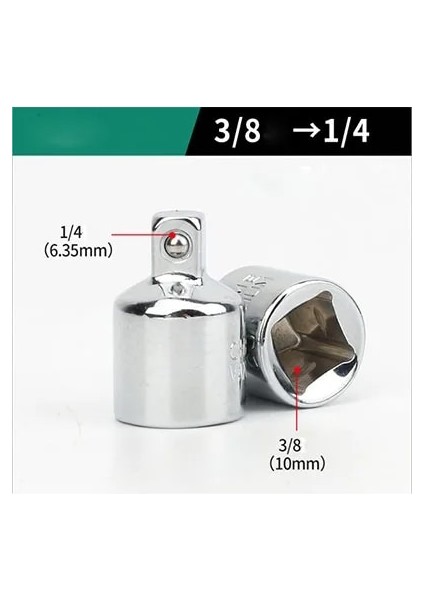 3-8 Ila 1-4 1/4 "3/8" 1/2 "sürücü Soket Cırcır Dönüştürücü Adaptör Redüktör Cr-V Çelik Küçük Soket Araçları Araba Bisiklet Için Garaj Tamir Araçları (Yurt Dışından)