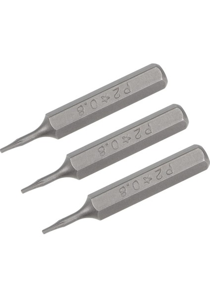 3 Adet P2-0.8mm Uxcell 3 Adet P2 0.8mm Tornavida Uçları 5/32 Inç Hex Shank Yıldız Şekli Tornavida 28MM Uzun Dizüstü Telefon Tamir El Aletleri (Yurt Dışından) fırsatları