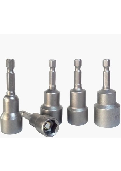 18MM Güçlü Manyetizma Hex Bit Socke 1/4 "hex Shank Darbe Soket Somun Tornavida Elektrikli Matkaplar Için Darbeli Sürücüler Soket Seti Araçları (Yurt Dışından)