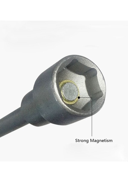 18MM Güçlü Manyetizma Hex Bit Socke 1/4 "hex Shank Darbe Soket Somun Tornavida Elektrikli Matkaplar Için Darbeli Sürücüler Soket Seti Araçları (Yurt Dışından)