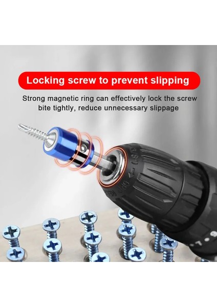 Kırmızı Set Manyetik Bit Tutucu Alaşım Elektrikli Manyetik Halka Tornavida Ucu Anti-Korozyon Güçlü Magnetizer Phillip Matkap Ucu Manyetik (Yurt Dışından) modelleri