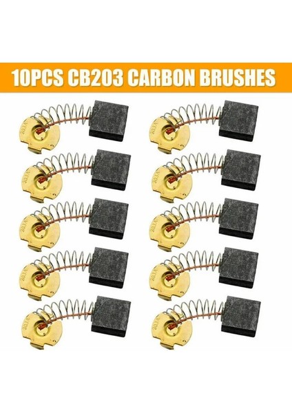 CB203 10 Adet Karbon Fırçalar GA5030 CB325/459/303/419/203 Makita Avuç Taşlama Elektrik Motorları Için Elektrikli El Aletleri Karbon Fırçalar (Yurt Dışından)