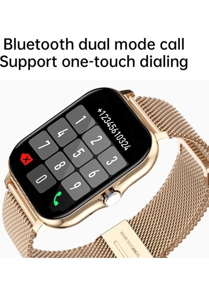 Yeni Çelik Akıllı Saatler Tam Dokunmatik Spor Akıllı Izle Erkekler/kadınlar Kalp Hızı Spor Izci Tüm Telefonlar Için Bluetooth Çağrı Kol Saati (Yurt Dışından)