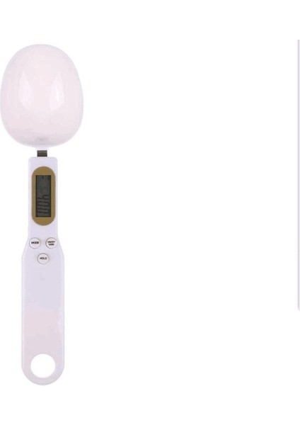 Beyaz 500G 0.1g Elektronik Mutfak Terazisi LCD Ekran Dijital Ağırlık Ölçüm Kaşığı Dijital Kaşık Ölçeği Mini Mutfak Terazileri Ev Için (Yurt Dışından)