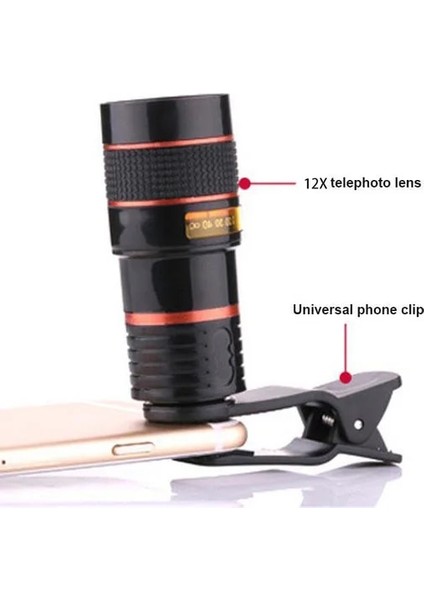 8x Sıcak Satış 8x Telefoto Telefon Lensi 8x Cep Telefonu Teleskopu Hd Kamera Lensi Harici Zoom Özel Efekt Lensi (Yurt Dışından) modelleri