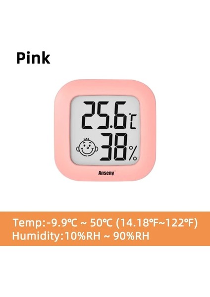 Tip B-Pembe Kapalı Dış Mekan Termometre Kablosuz Higrometre Hava Istasyonu Ev Odası Sıcaklık Monitörü Için Elektronik Termometre (Yurt Dışından)
