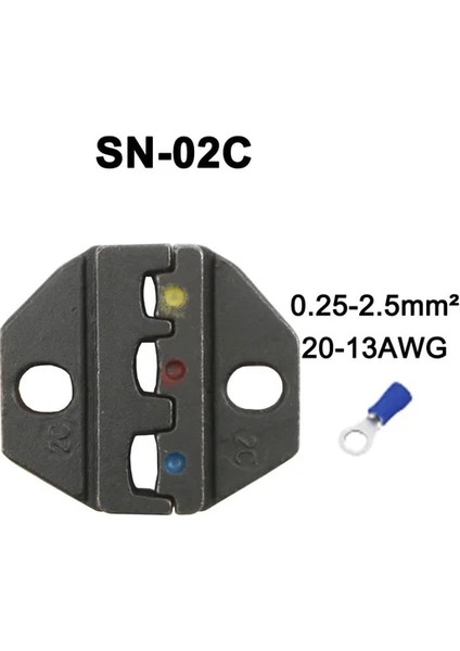 SN-02C Sıkma Pensesi Çenesi (Çene Genişliği 6 Mm/pense 190 Mm) Tab 2.8 4.8 6.3/c3 Xh2.54 3.96 2510 Için Fiş Yayı SN-48B SN-28B Sn-2 (Yurt Dışından)