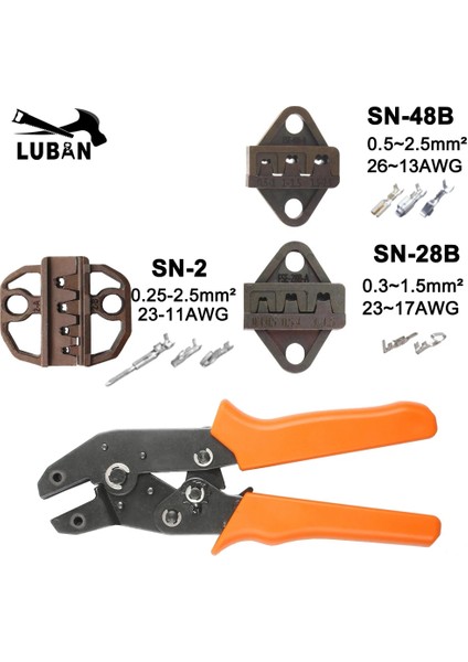 SN-02C Sıkma Pensesi Çenesi (Çene Genişliği 6 Mm/pense 190 Mm) Tab 2.8 4.8 6.3/c3 Xh2.54 3.96 2510 Için Fiş Yayı SN-48B SN-28B Sn-2 (Yurt Dışından)