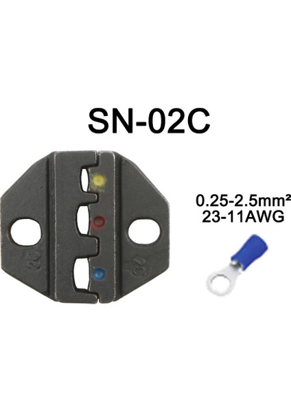 SN-02C Sıkma Pensesi Çenesi (Çene Genişliği 6 Mm/pense 190 Mm) Tab 2.8 4.8 6.3/c3 Xh2.54 3.96 2510 Için Fiş Yayı SN-48B SN-28B Sn-2 (Yurt Dışından)