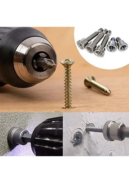 3X50MM 2X25MM 25/50MM Manyetik Konumlandırma Tornavida Uçları 1/4 Inç Ağaç Işleme Vidası Hex Shank Konumlandırma Bit Toplu Kafa Araçları Alçıpan (Yurt Dışından) indirimleri