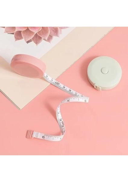Random-1pc 1.8m 150/180CM Küçük Mezura Basit Taşınabilir Yumuşak Mezura Üç Çevre Büstü Kalça Bel Giyim Cetvel Yükseklik Cetvel (Yurt Dışından)