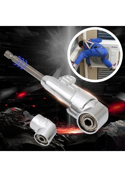 1 Takım Ayarlanabilir 105 Derece Sağ Açı Sürücü Tornavida El Alet Takımı 1/4 Inç Hex Shank Elektrikli Matkap Tornavida Uçları Araçları (Yurt Dışından) modelleri