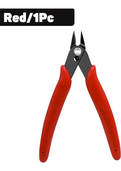 Kırmızı 1 Adet Çok Alet Çapraz Pense Elektrik Teli Kablo Kesiciler Yan Snips Gömme Kesme Karbon Çelik Mini Makası Düzeltici El Aletleri (Yurt Dışından)