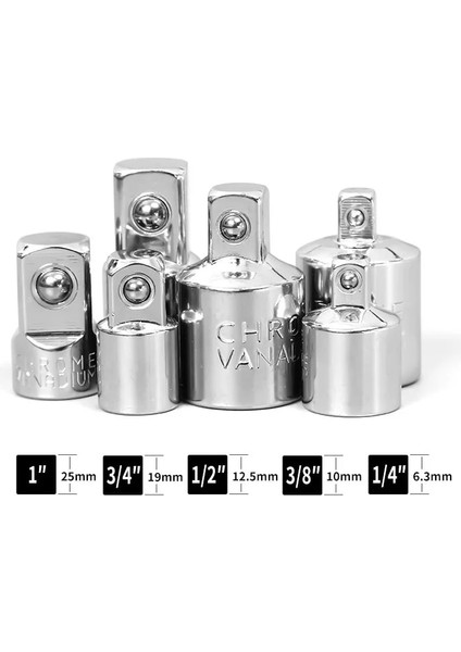 C 1/4 "3/8" 1/2 "sürücü Cırcır Lokma Seti Pnömatik Darbe Anahtarı Ortak Soket Adaptörü Dişi Erkek Dönüştürücü El Tamir Araçları (Yurt Dışından)