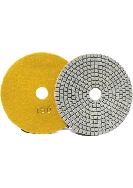 150 Irmik 5 "125MM Kuru/ıslak Elmas Parlatma Pedleri Keskin Esnek Taşlama Diskleri Granit Mermer Taş 30/100/150/300/500/800/1000 Irmik (Yurt Dışından)