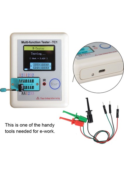3 Adet Kanca Tipi Test Klip Probları Enstrümantasyon Elektronik Test Için Transistör Test Cihazı Erkek Kafa Dupont Hattı Onarım Araçları (Yurt Dışından)