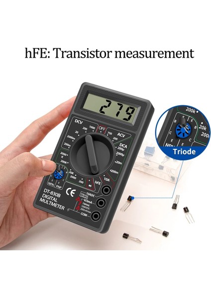 Multimetre Dijital LCD Dijital Multimetre DT830B Ac/dc Mini Voltmetre Ampermetre Ohm Test Cihazı 750/1000V Multimetre Dijital El Multimetre Metre (Yurt Dışından)