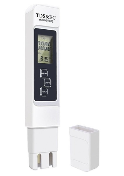 Tds Ec Temp Dijital Ph Ec Tds Metre Test Cihazı Sıcaklık Kalem Su Saflığı Ppm Filtre Hidroponik Akvaryum Havuz Suyu Monitörü (Yurt Dışından)