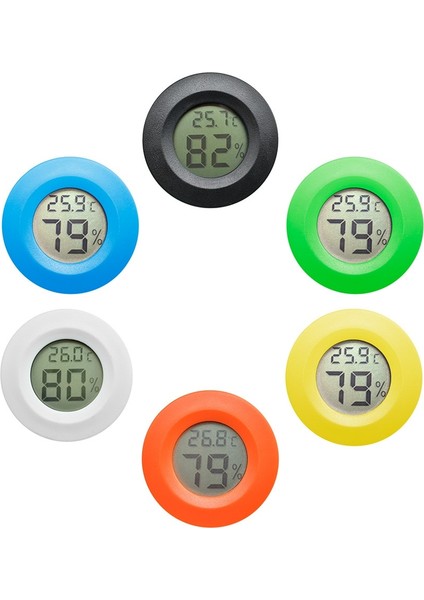 Sarı 2 In1 Dijital Termometre Higrometre Mini LCD Dijital Sıcaklık Nem Ölçer Dedektörü Thermograph Kapalı Oda Enstrüman (Yurt Dışından) modelleri