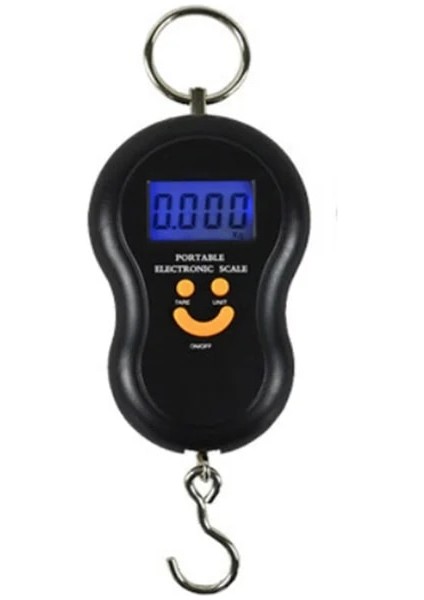Model 2 Taşınabilir 50KG 10G Asılı Ölçek Dijital Terazi Arka Işık Elektronik Balıkçılık Ağırlıkları Cep Ölçeği Bagaj Terazileri Siyah (Yurt Dışından)