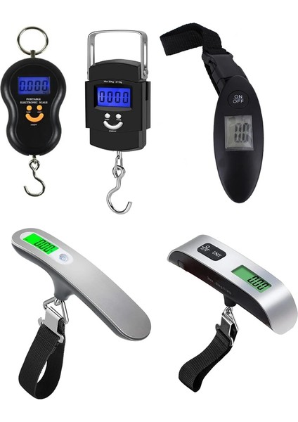 Model 2 Taşınabilir 50KG 10G Asılı Ölçek Dijital Terazi Arka Işık Elektronik Balıkçılık Ağırlıkları Cep Ölçeği Bagaj Terazileri Siyah (Yurt Dışından) modelleri