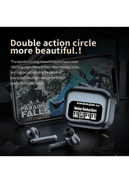 YW06 E-Spor Kulaklık Kulak Içi Bluetooth Kulaklık Dokunmatik Ekran Şarj Kutulu Kablosuz Kulaklık - Beyaz (Yurt Dışından) fırsatları