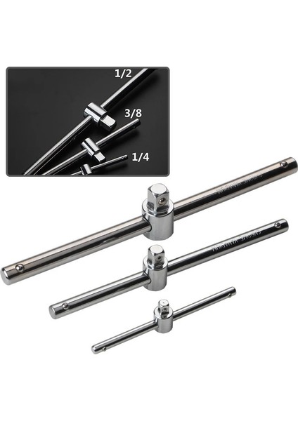 A 1/4 "3/8" 1/2 "sürücü Lokma Anahtar Uzatma Sürgülü T Bar Oto Tamir Araçları Crv Malzeme Uzatılmış Sürgülü Çubuk Araçları (Yurt Dışından) fiyatları