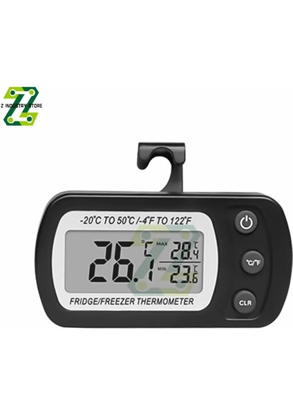 Siyah Mini Dijital Elektronik Buzdolabı Don Dondurucu Odası LCD Buzdolabı Termometre Metre Kanca ile Asılı Ev (Yurt Dışından) fiyatları