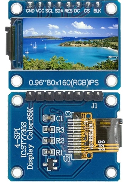 1.8 Tft Tft Ekran 0.96/1.3/1.44/1.77/1.8/2.0/2.4/2.8 Inç IPS 7p Spı Hd 65K Tam Renkli LCD Modülü ST7735 Sürücü Ic 80*160 Arduino Için (Yurt Dışından) modelleri
