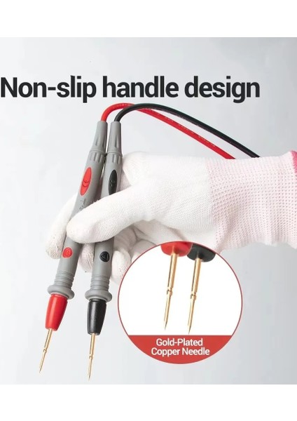 Set2 PT1005 1000 V 10A Prob Testi Pin Pin Dijital Multimetre Iğne Ucu Çok Metre Test Cihazı Kurşun Probu Tel Kalem Kablosu (Yurt Dışından) modelleri