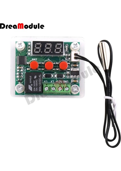 LED Termostat W1209 Dijital Sıcaklık Kontrol Düğmesi Düğmeli Akrilik Muhafaza Dijital Sıcaklık Kontrol Cihazı Termistör Koruma Kapağı (Yurt Dışından) modelleri