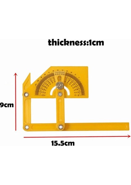 0-180° Ağaç Işleme Plastik Açı Hassas Ölçüm Cetveli Iletki Marcenaria Ferramentas Herramientas Carpinteria Marangoz (Yurt Dışından) modelleri