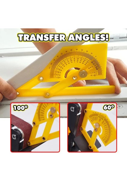 0-180° Ağaç Işleme Plastik Açı Hassas Ölçüm Cetveli Iletki Marcenaria Ferramentas Herramientas Carpinteria Marangoz (Yurt Dışından) fırsatları