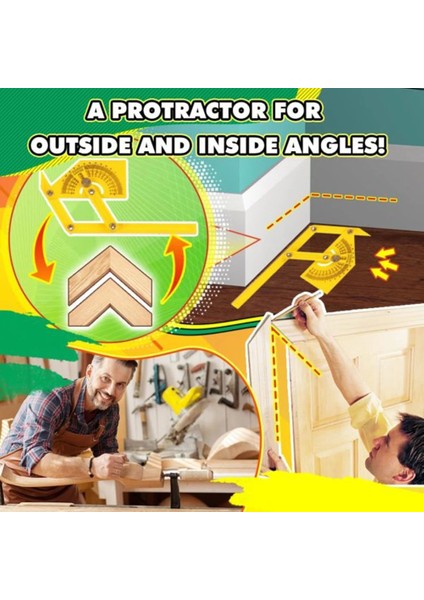 0-180° Ağaç Işleme Plastik Açı Hassas Ölçüm Cetveli Iletki Marcenaria Ferramentas Herramientas Carpinteria Marangoz (Yurt Dışından) indirimleri