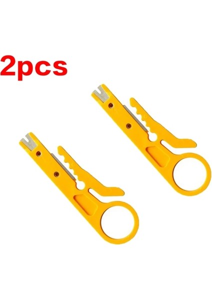 2 Adet 1/3 Adet Crimper Pense Taşınabilir Tel Stripper Bıçak Kablo Sıyırma Tel Kesici Aletler Kesim Hattı Cep Çok Amaçlı Sıkma Araçları (Yurt Dışından)