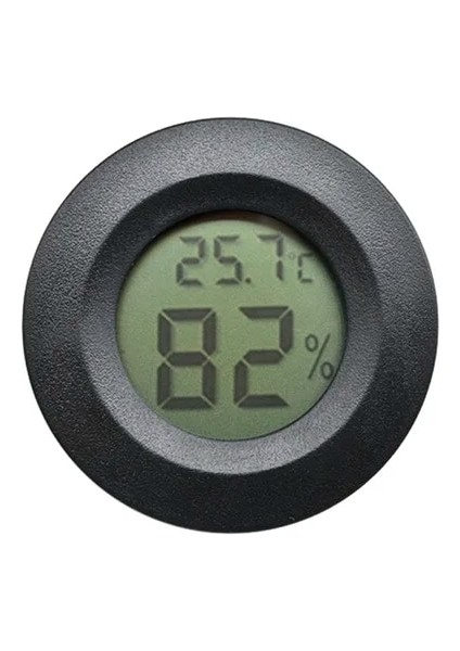 Siyah Mini LCD Dijital Termometre Higrometre Buzdolabı Dondurucu Test Cihazı Sıcaklık Test Cihazı Sensörü Nem Ölçer Dedektörü Oto Araba Için (Yurt Dışından)