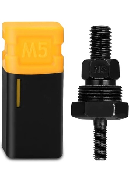 M5 Perçin Makinesi Aksesuarı Dişli Mandrel Perçin Somunu Aracı Adaptörü Çekme Çubuğu Perçin Yedek Perçinleme Kafaları (Yurt Dışından)