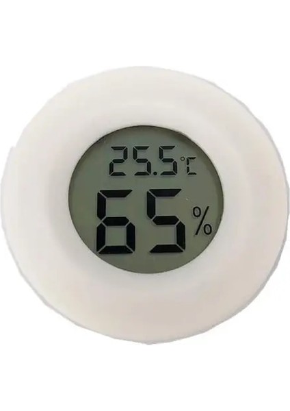 Beyaz Mini LCD Dijital Termometre Higrometre Buzdolabı Dondurucu Test Cihazı Sıcaklık Nem Ölçer Dedektörü Thermograph Pet Oto Araba (Yurt Dışından)