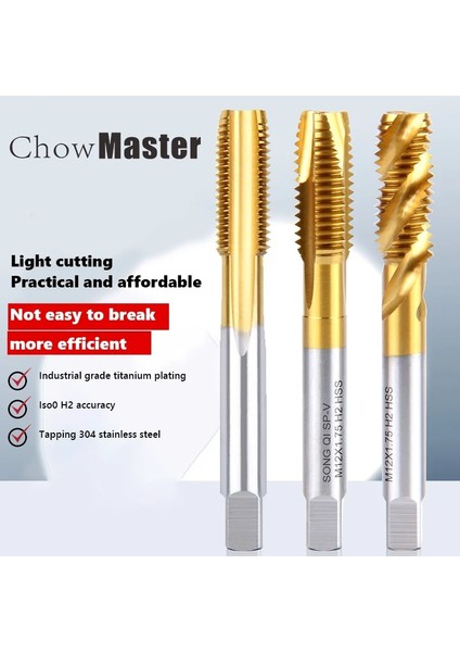 M4X0.7 Zhicao Metal Vida Dişi Dokunun Diş Açma Araçları M2M3M4M5M6M8M10M12M14 M16M18M20M22M24 Cnc Kesici Paslanmaz Çelik Için Özel Kılavuz Çekme Ucu (Yurt Dışından) fiyatları