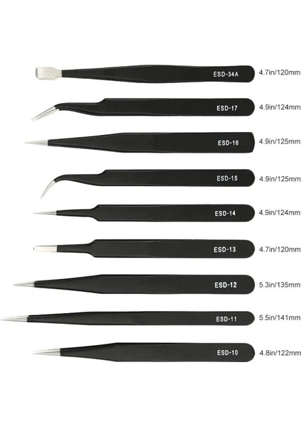 Esd-14 Esd Anti-Statik Cımbız Paslanmaz Çelik Bakım Araçları Endüstriyel Hassas Kavisli Düz Cımbız Tamir Araçları (Yurt Dışından) modelleri