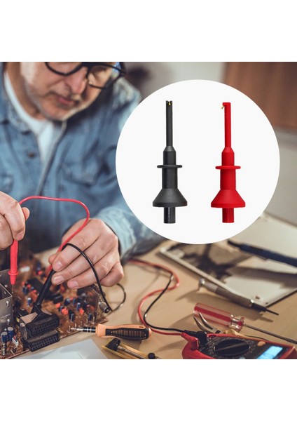 1 Çift Test Kanca Klip Multimetre Test Uzatma Probu Açıklık 4mm Multimetre Test Probu Kanca Elektrikli El Aletleri (Yurt Dışından) fırsatları