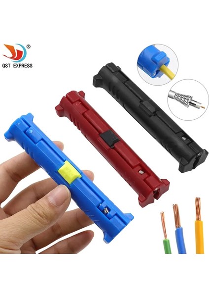 Mavi Çok Fonksiyonlu Elektrikli Tel Stripper Kalem Kordon Tel Kalem Kesici Döner Koaksiyel Kesici Sıyırma Makinesi Pense Aracı (Yurt Dışından) modelleri