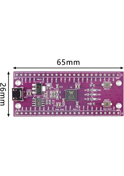 W806 Kurulu W806 Mikrodenetleyici 240MHZ 5-8bit STM32 Geliştirme Kurulu CH340 Iot Mcu Çip Cdk Geliştirme Ortamı Düşük Güç Iot (Yurt Dışından)