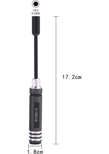 4.0 mm Yeni 4 Adet/takım Metal Altıgen Somun Anahtarı Soket Tornavida 4.0/5.5/7/8mm Rc Model Araba Için SCX10 Trx4 Oyuncaklar Gemiler ve Uçaklar (Yurt Dışından)