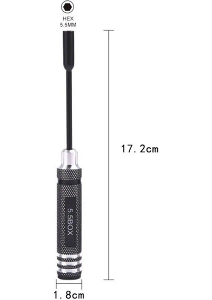 4.0 mm Yeni 4 Adet/takım Metal Altıgen Somun Anahtarı Soket Tornavida 4.0/5.5/7/8mm Rc Model Araba Için SCX10 Trx4 Oyuncaklar Gemiler ve Uçaklar (Yurt Dışından)